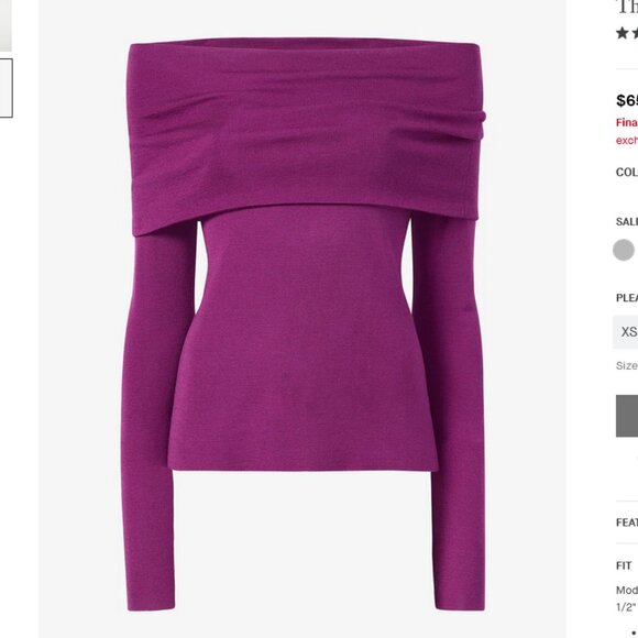 MM Lafleur Dae Top Silk Jersey in Purple Jasper - Picture 2 of 7